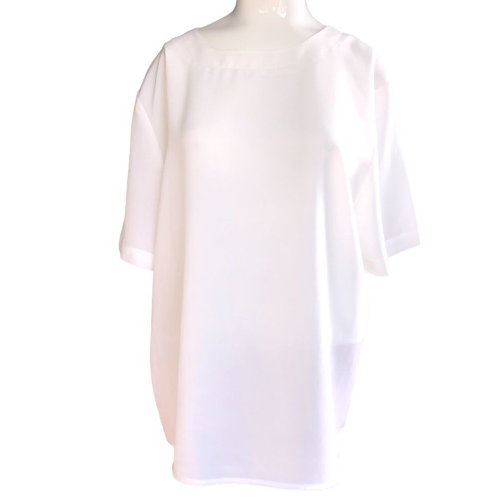 Vintage TR Bentley size large white blouse